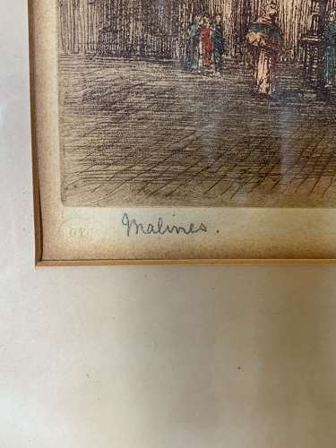 Antique Cathedral Etching