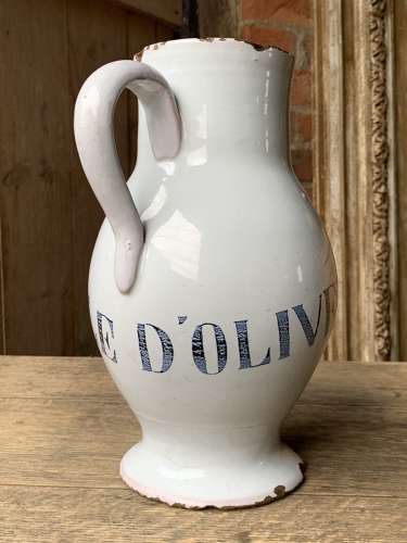Late 18th Century French Olive Oil Pitcher