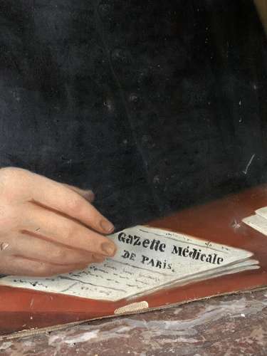 Naive 19th Century French Portrait Painting