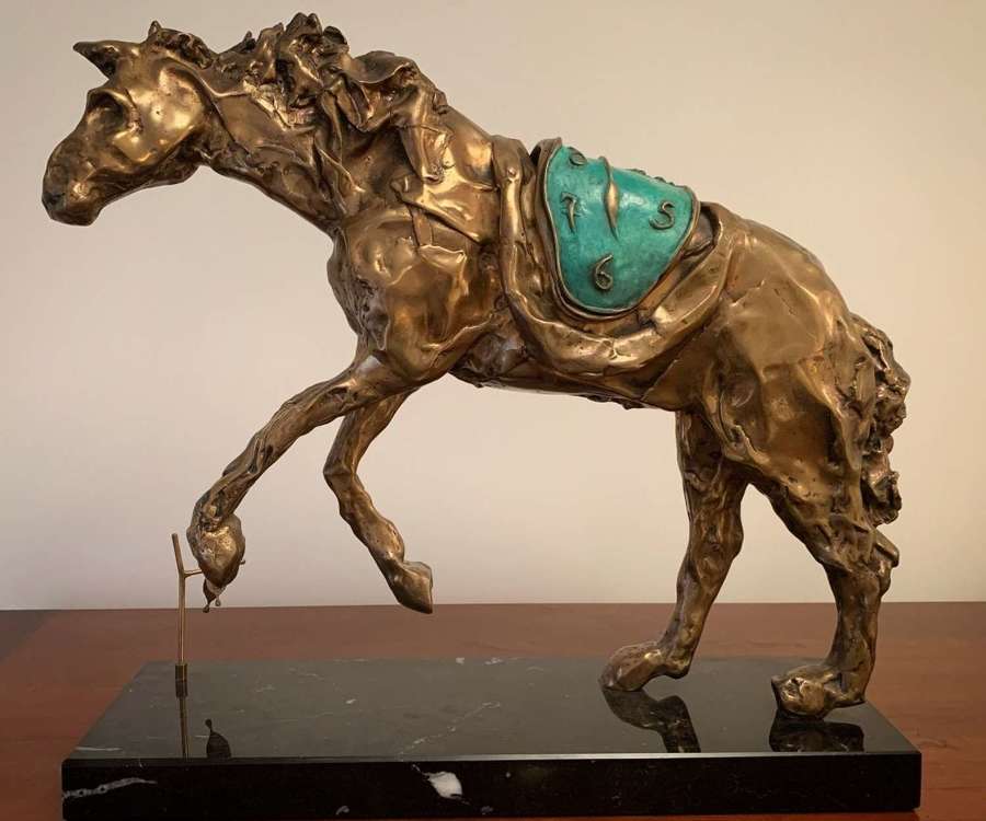 Salvador Dali Horse Saddled With Time