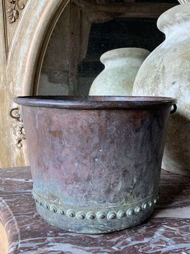 19th Century Riveted Copper Planter