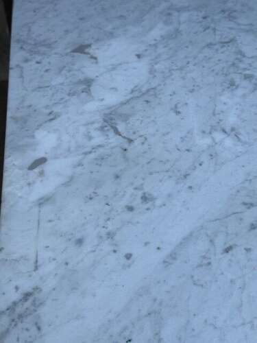 French Iron & Marble Garden Table