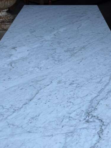 French Iron & Marble Garden Table
