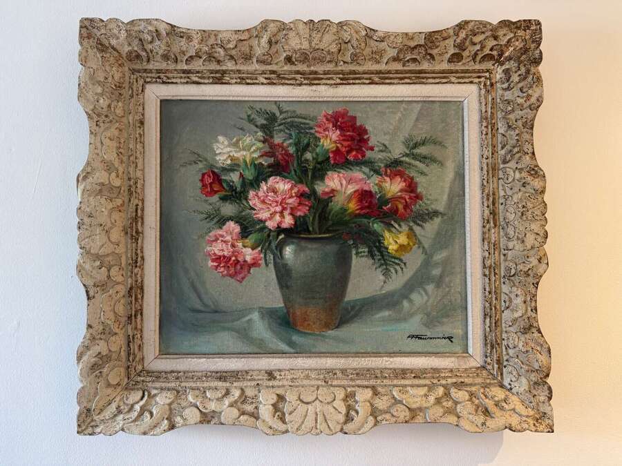 French 20th Century Still Life Flower Painting