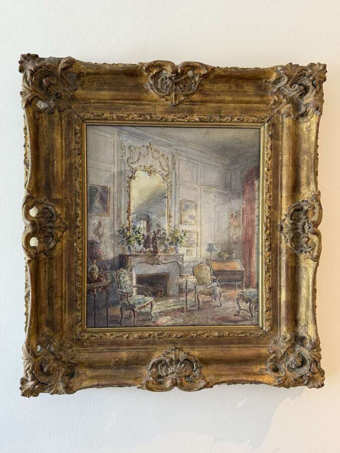 19th Century French Still Life Water Colour