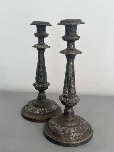 Pair Of Victorian Candlesticks
