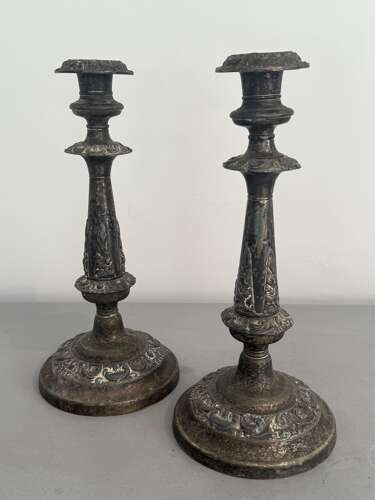 Pair Of Victorian Candlesticks