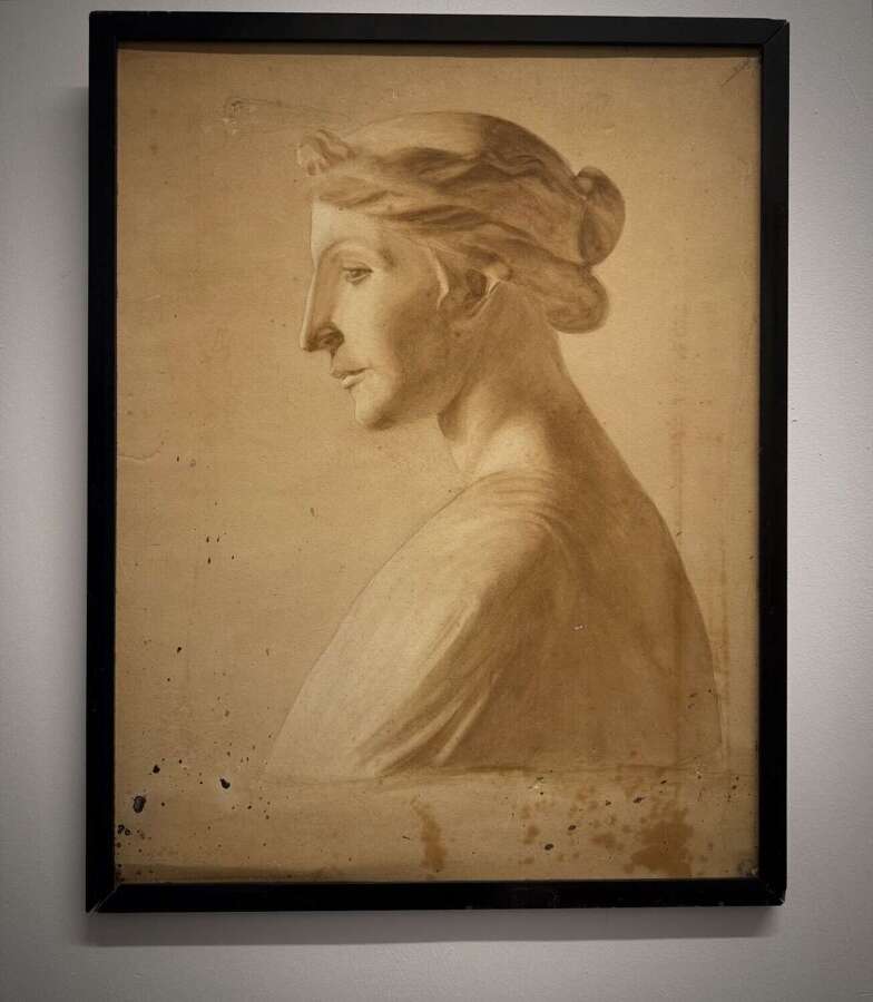 Early 20th Century Watercolour Of A Classical Ancient Greek Woman