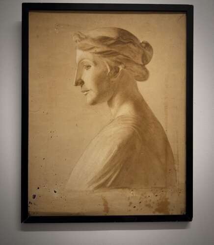 Early 20th Century Watercolour Of A Classical Ancient Greek Woman