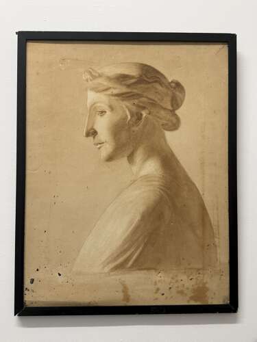 Early 20th Century Watercolour Of A Classical Ancient Greek Woman