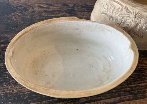 English Wedgwood Caneware Pottery Game Pie Tureen