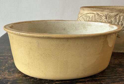 English Wedgwood Caneware Pottery Game Pie Tureen