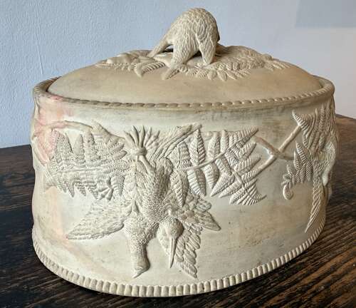 English Wedgwood Caneware Pottery Game Pie Tureen