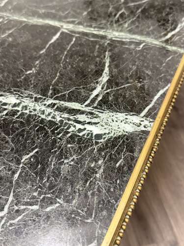 Mid Century Brass & Marble Coffee Table