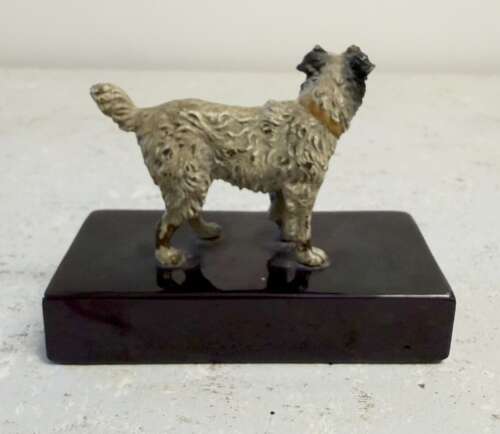 Early 20th Century Cold Painted Bronze Terrier